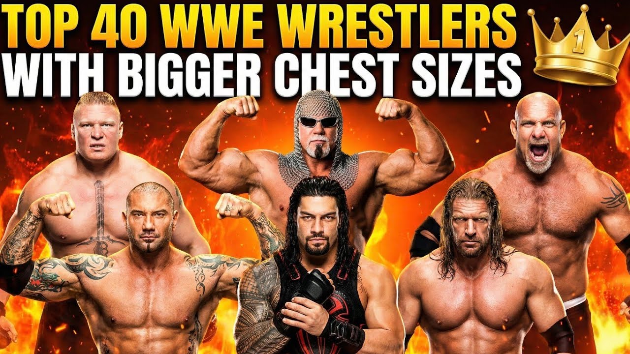 Top 40 WWE Superstars Ranked By Chest Size || Top 5 Will SHOCK YOU !