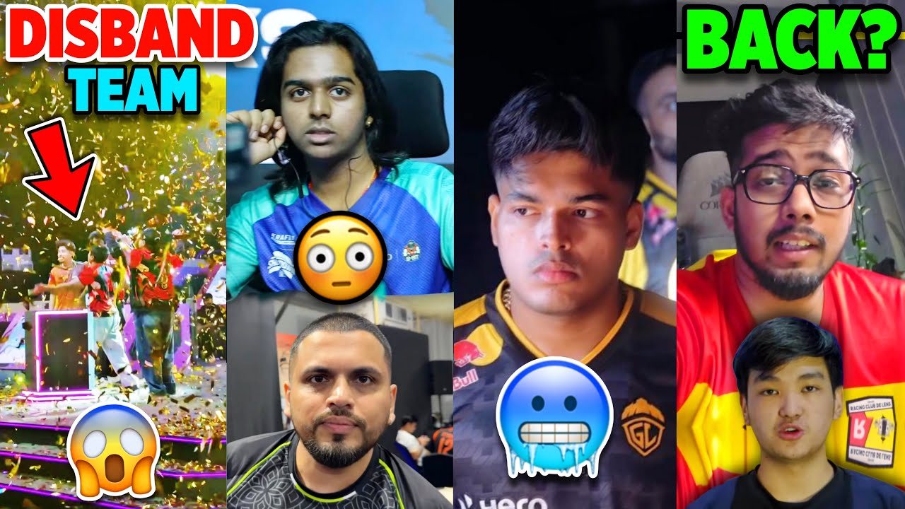 DISBAND after became Champions😱 All SHOCKED Reactions🚨 Spower,Jonathan on BGMI,RNTx New Player✅ S8ul
