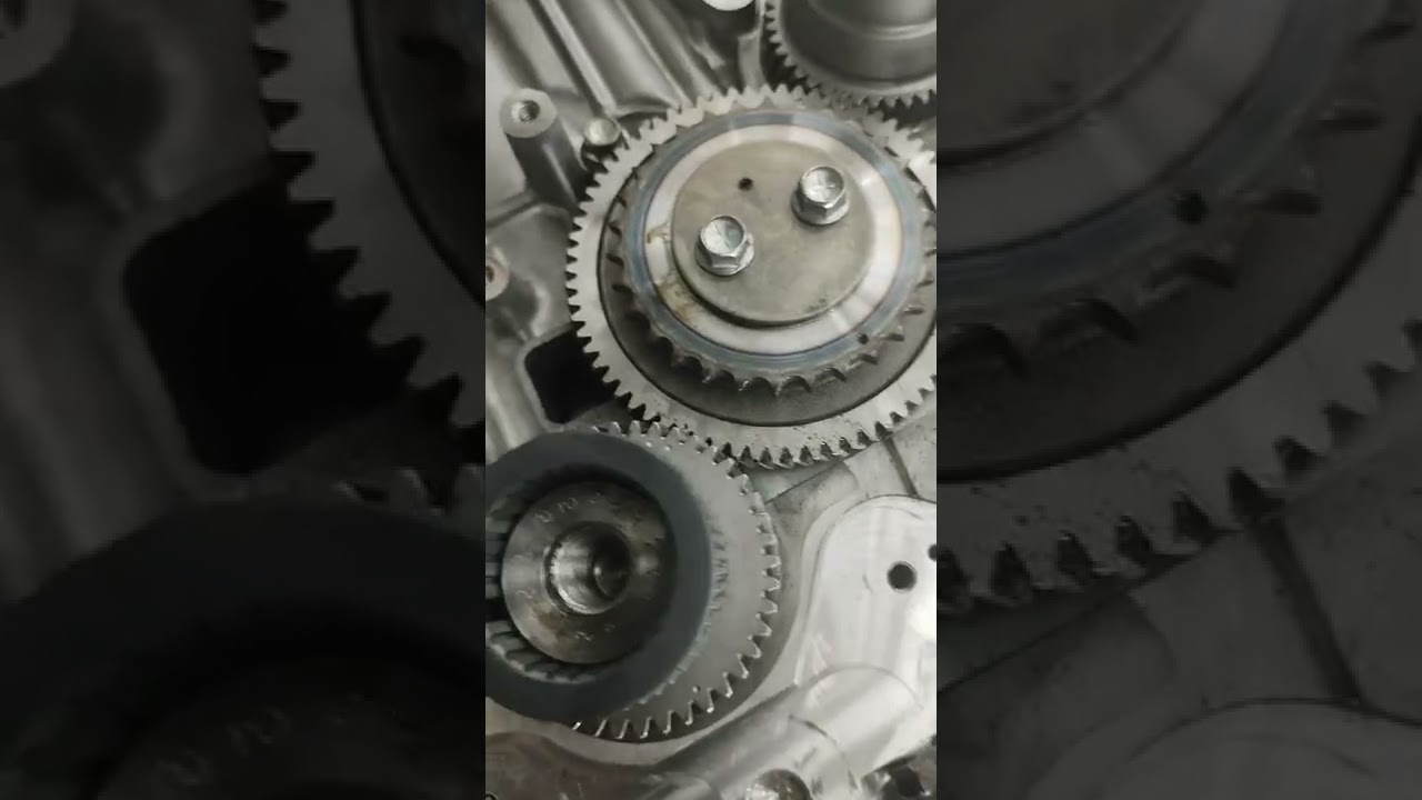 Como montar o eixo balanceador do motor 4n15 L200 Triton