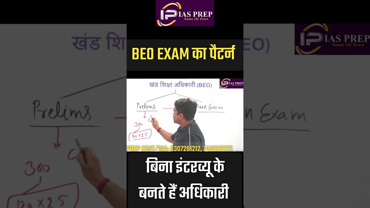 BEO Exam Pattern | Khand Shiksha Adhikari me kitne paper hote hai | IAS PREP BEO batch #ompandey