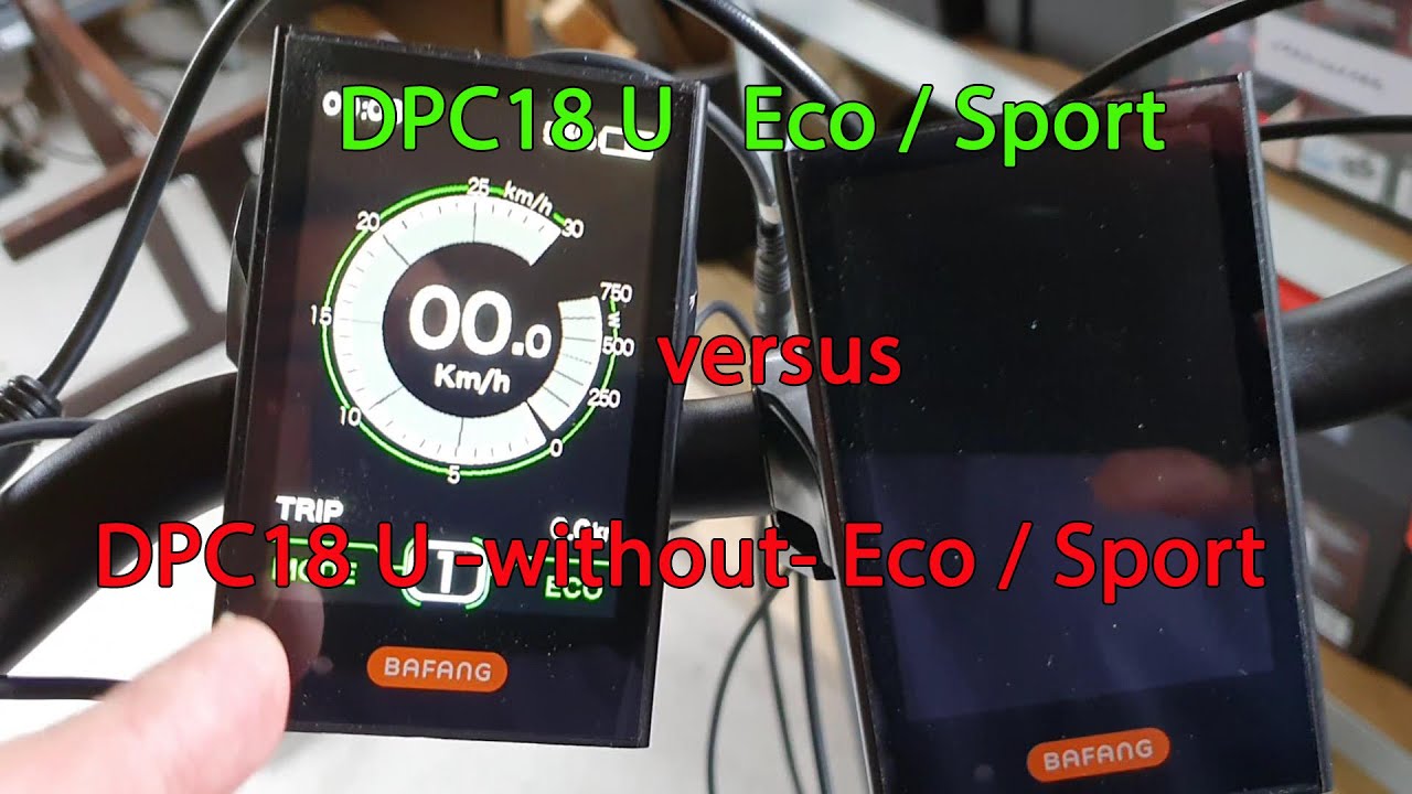 DPC18 U Eco / Sport versus non Eco DPC18 U display