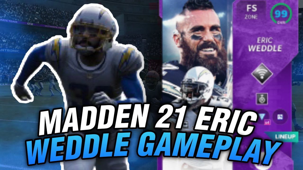 99 OVR LEGEND ERIC WEDDLE IS THE BEST SAFETY IN THE GAME! 97 OVR ERIC WEDDLE GAMEPLAY!