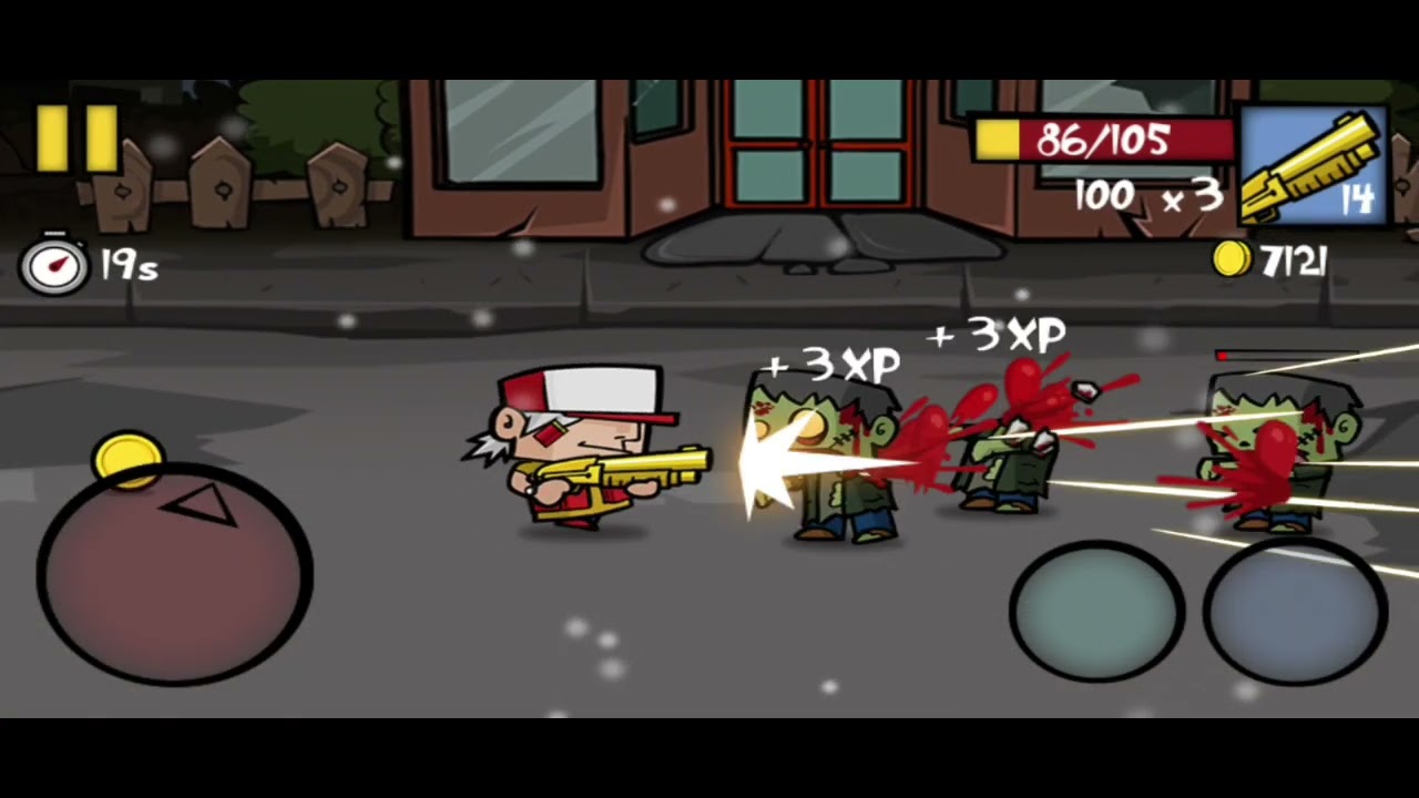 Killing zombies with the gunshot 