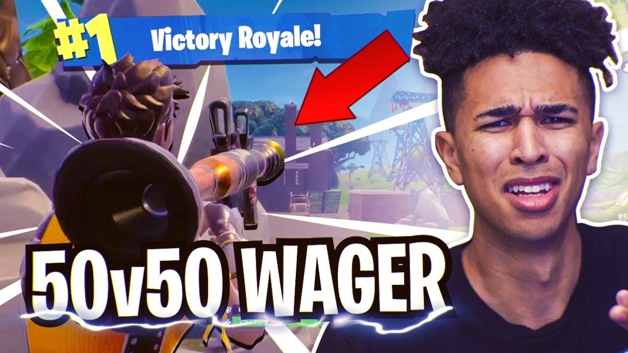*CRAZIEST* 50v50 VBucks Wager! 8 Year Old Teammate Wants 10,000 VBUCKS!  Fortnite Battle Royale