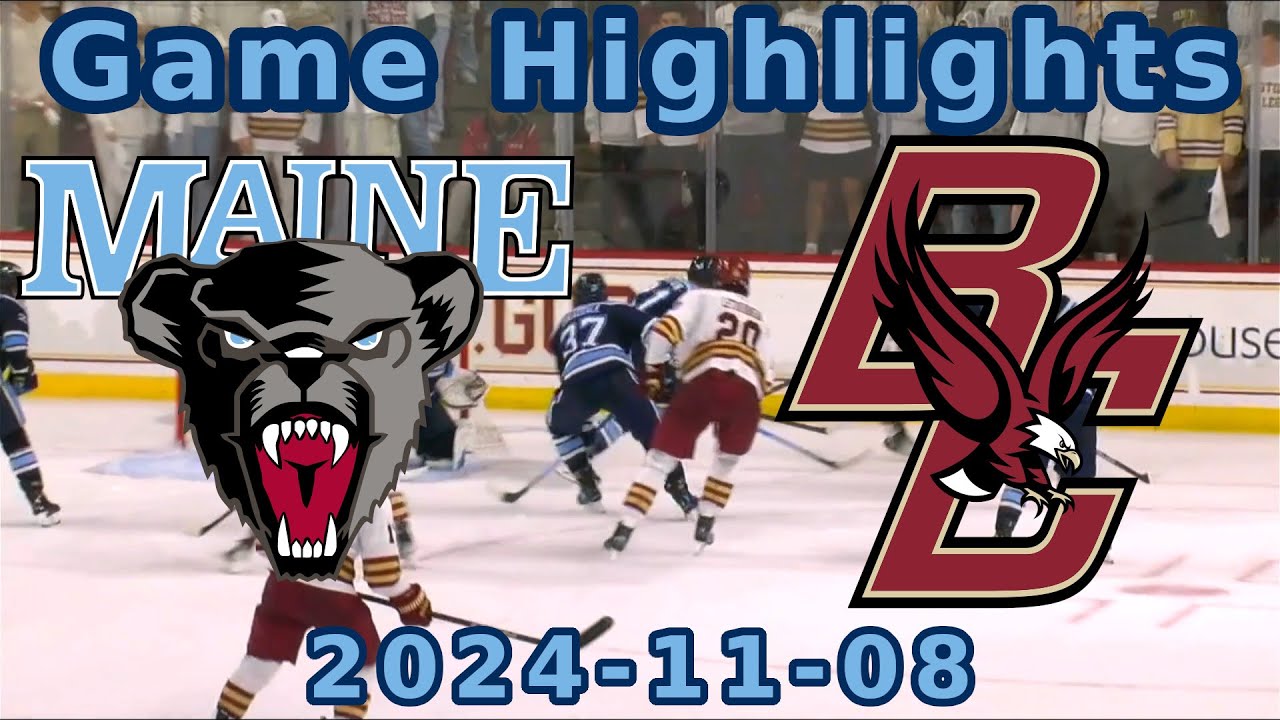 Maine at BC 2024-11-08 Game Highlights