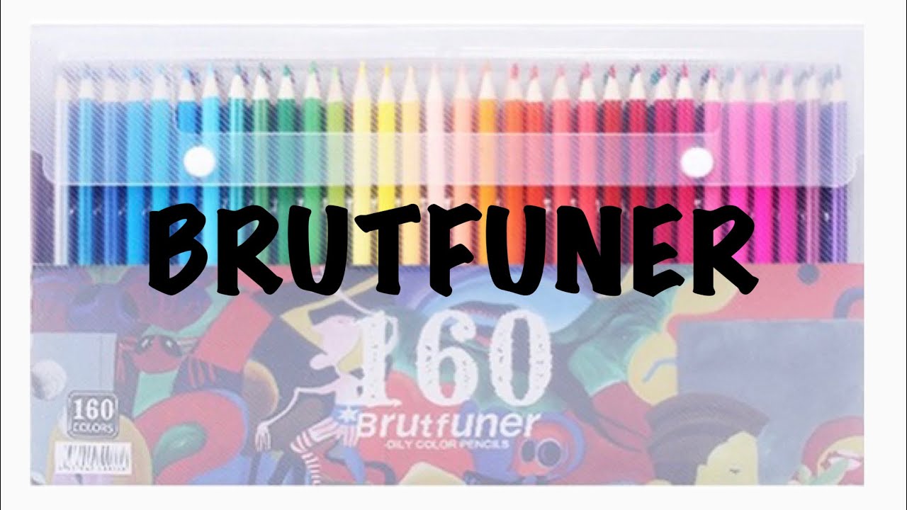 BRUTFUNER OILY COLOR PENCIL 160 SET | REVIEW | UNBOXING | SWATCHING (Reupload)