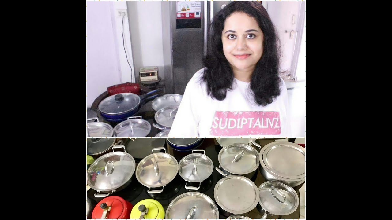 My cookware collection | Everyday use pots and pans | Sudiptalivz
