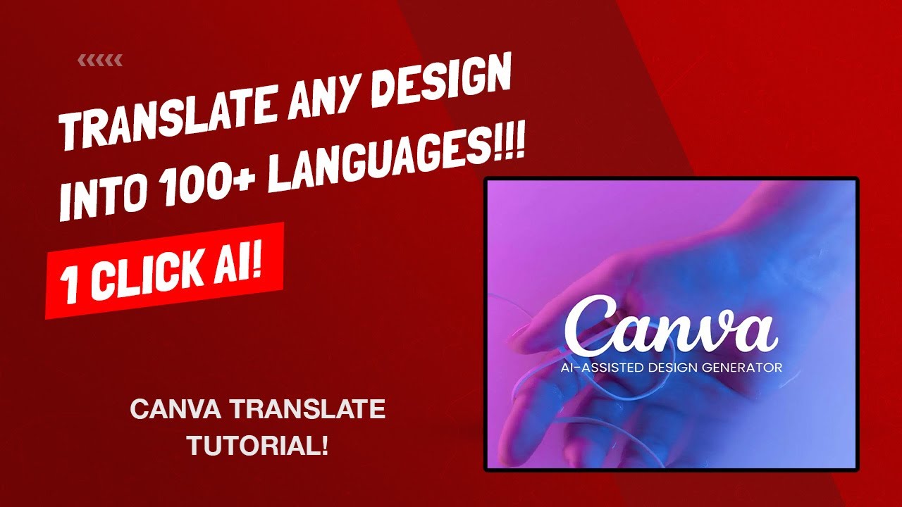 How To Translate Your Design Into Another Language - Canva AI