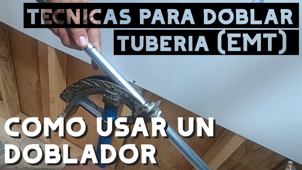 Como doblar tuberia conduit pared delgada , Stub up 90, offset y kick  Nivel practico ,Video 8