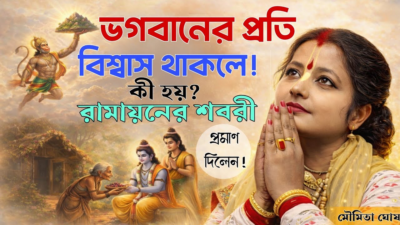 ভগবানের প্রতি অটুট বিশ্বাস থাকলে কী হয়? | রামায়নের শববী দিলেন প্রমাণ | মৌমিতা ঘোষ কীর্তন 2026