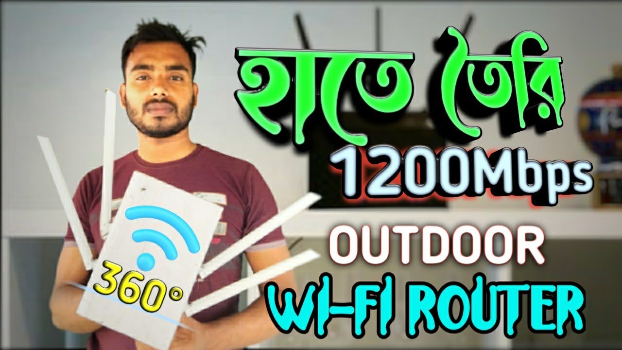 How to make Outdoor Dual Band WiFi Router | Long Range WiFi Hotspot Tower | Tenda ac5 Outdoor Router