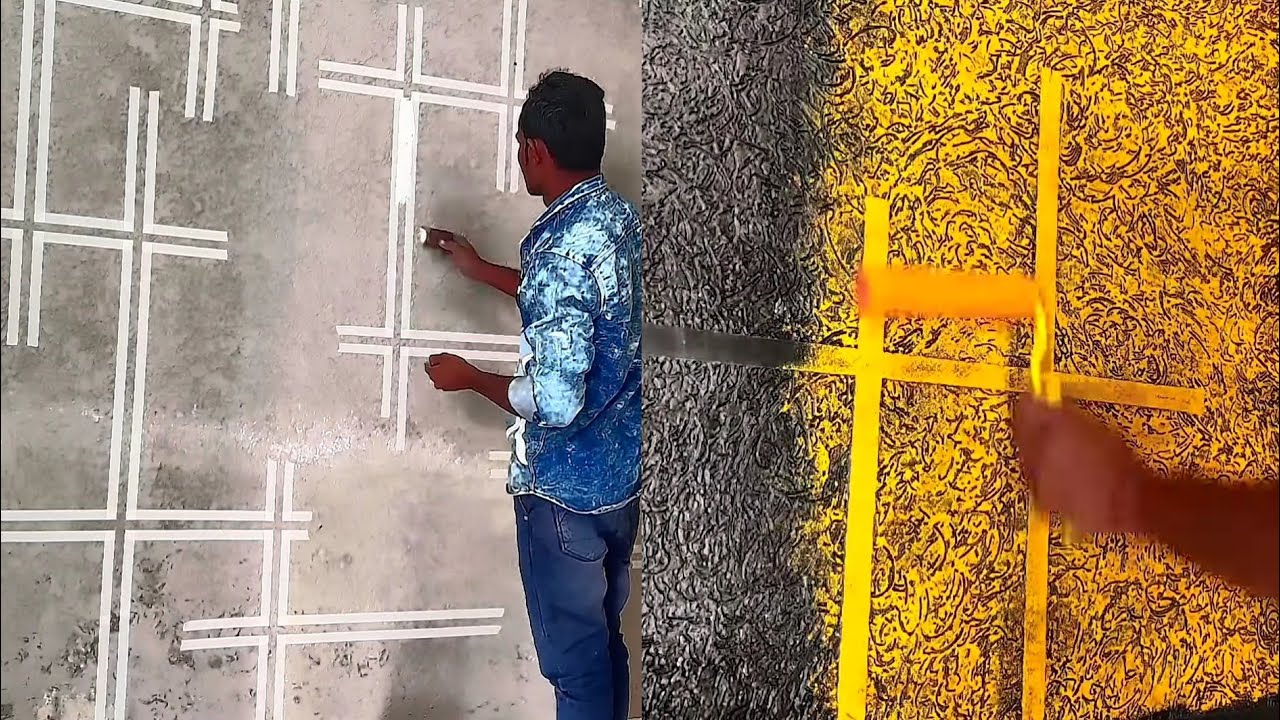 texture wall design ideas for masking tape