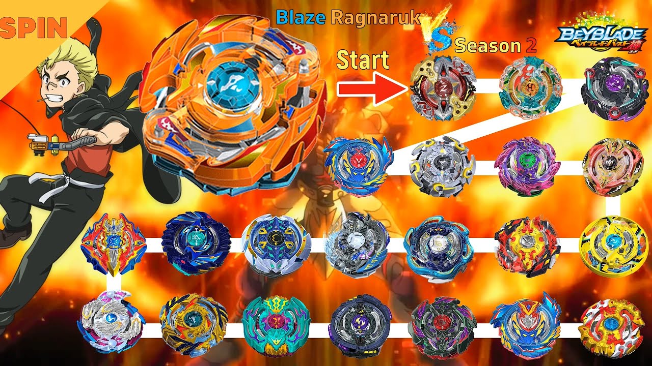【Blaze Ragnaruk VS ALL Season2】 marathon Beyblade Burst DB God 베이블레이드 버스트 갓 블레이즈 라그나로크 VS 올시즌2 마라톤배틀