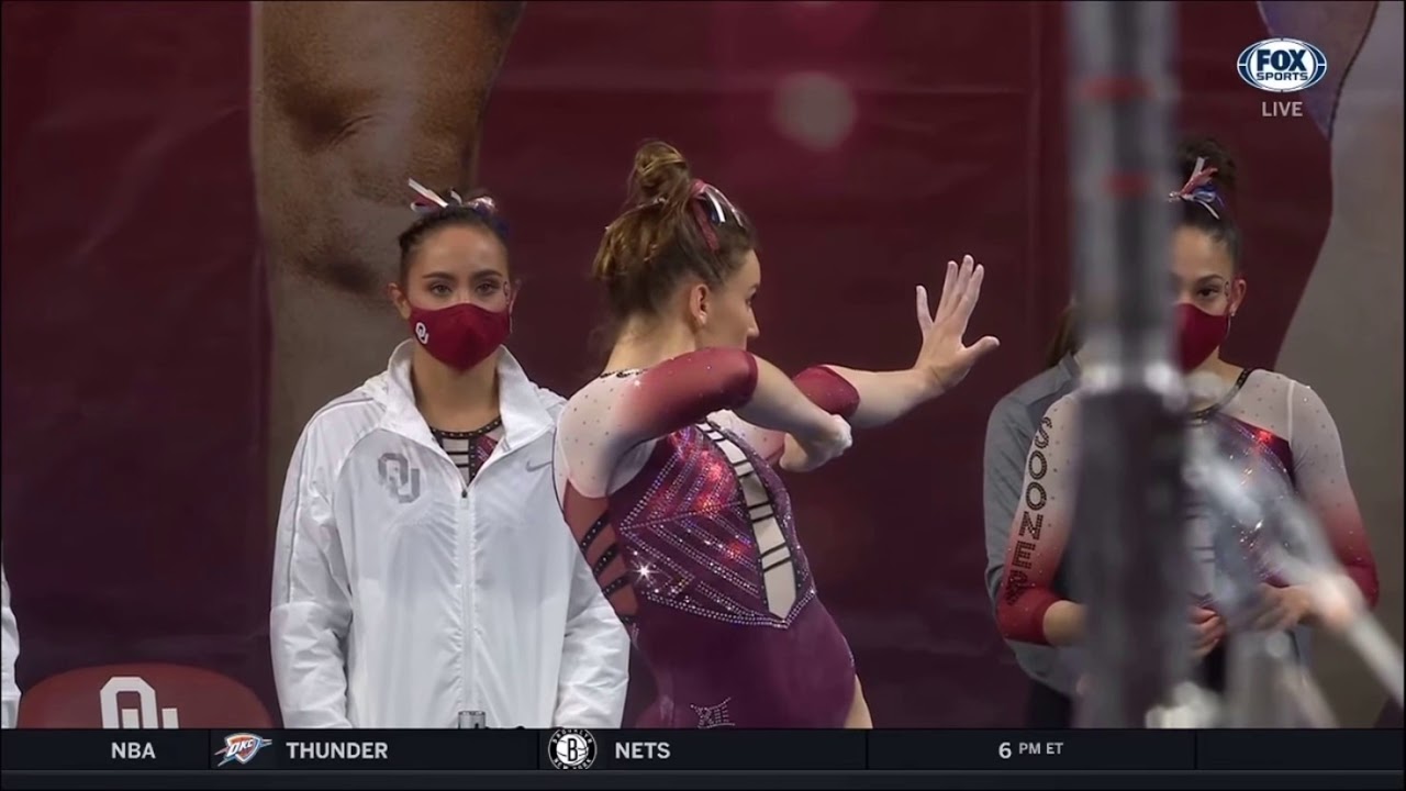 Anastasia Webb Floor Oklahoma vs Arizona State 2021 9.925