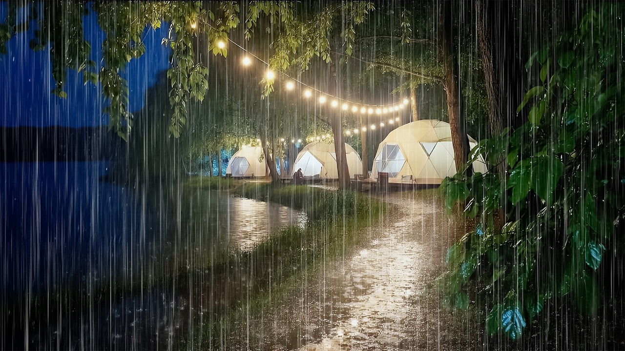 Relieve Stress and Sleep Instantly with Relaxing Rain Sounds | ASMR Rain on Forest Path