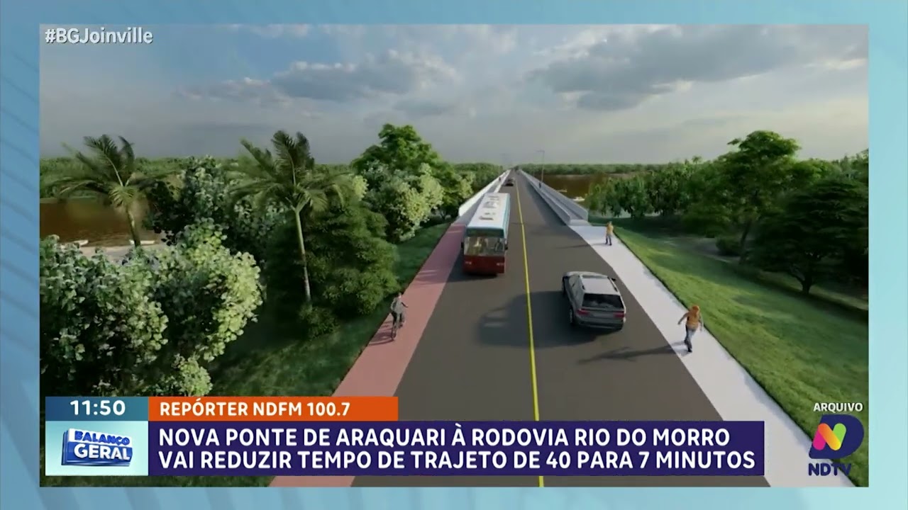 Nova ponte em Araquari promete reduzir trajeto de 40 para 7 minutos