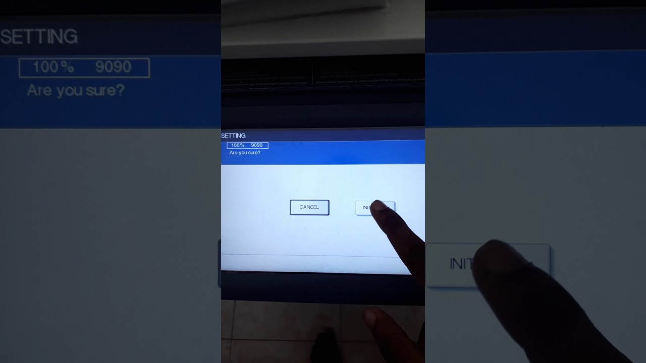 How to reset Toshiba e Studio 256se Photocopy machine