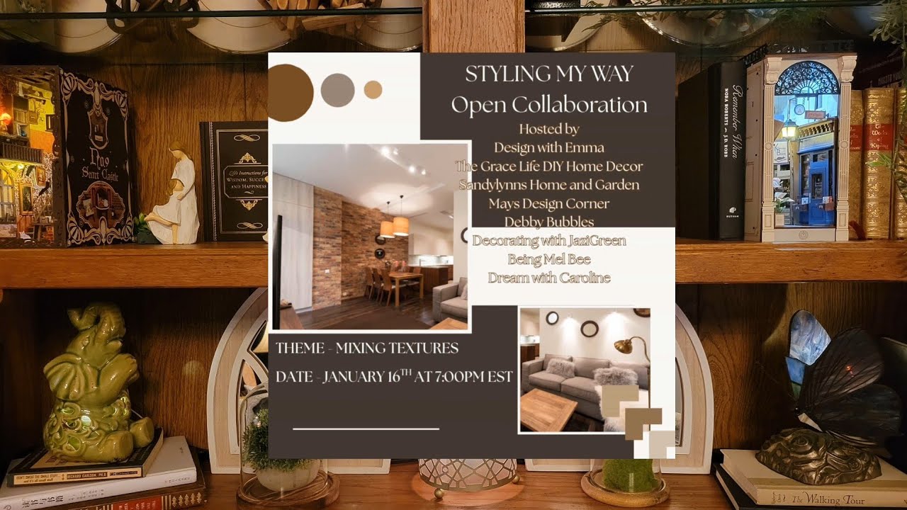 Decorated my hutch with mixed textures  