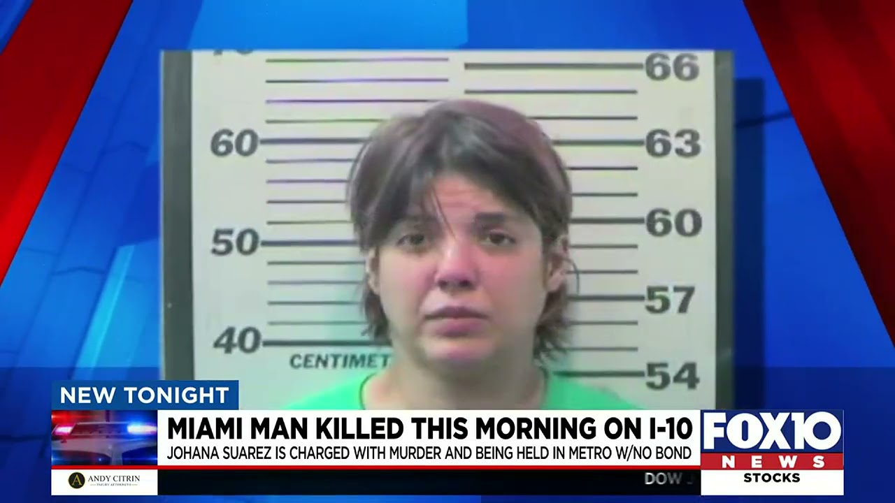 Woman accused of running over, killing her boyfriend on I 10 in Mobile County