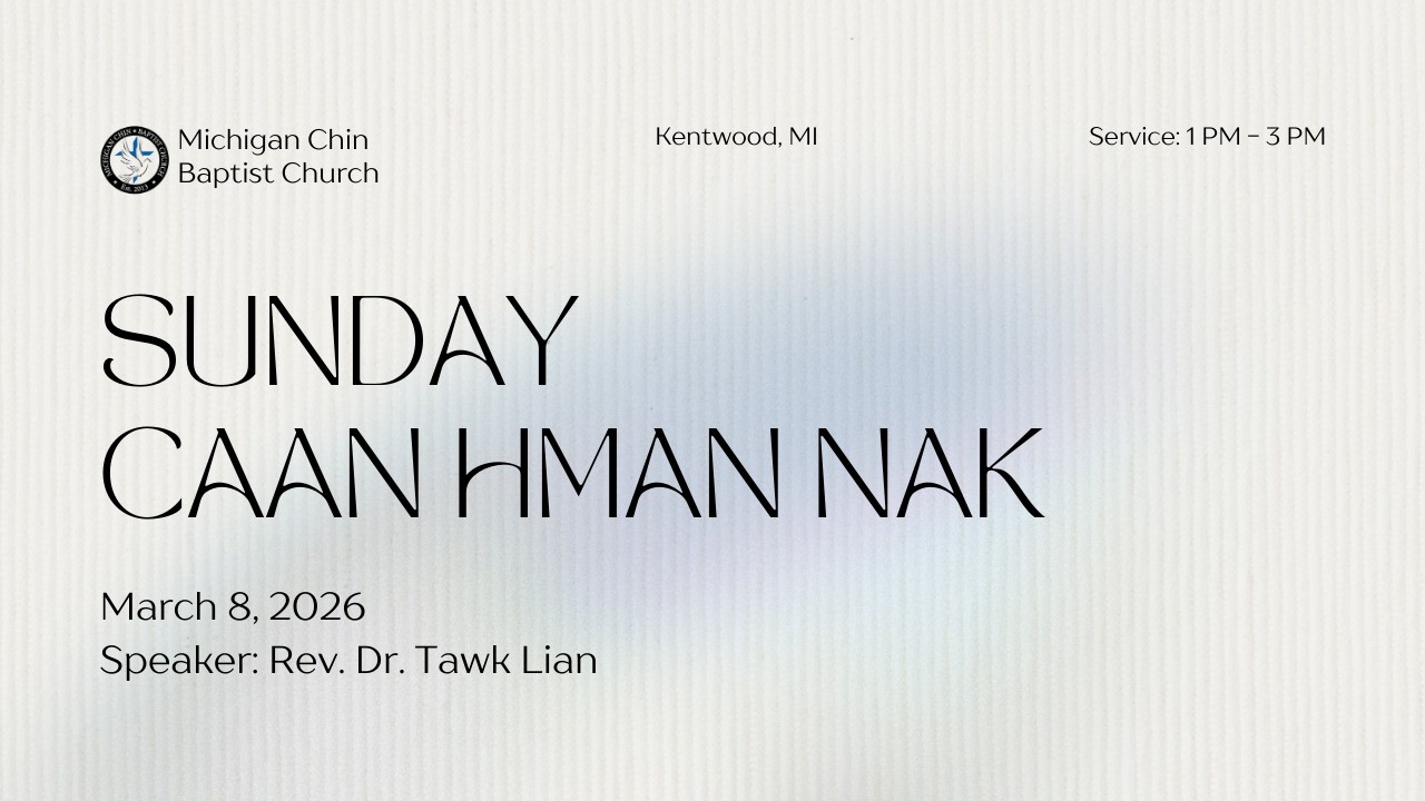 Sunday Caan Hmannak: March 8, 2026