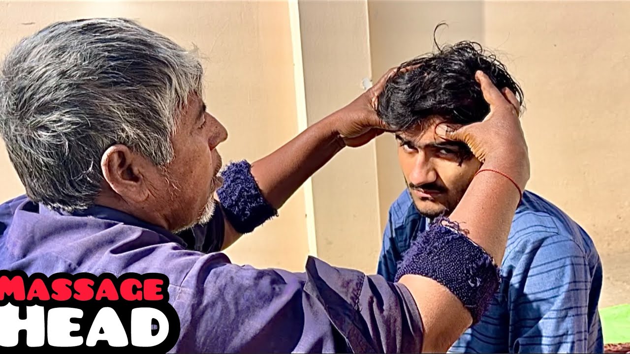 Asmr Relaxing 1$ Head & Back Massage - Asmr Indian Massage - Asmr Head Scratching- Asmr Back Massage