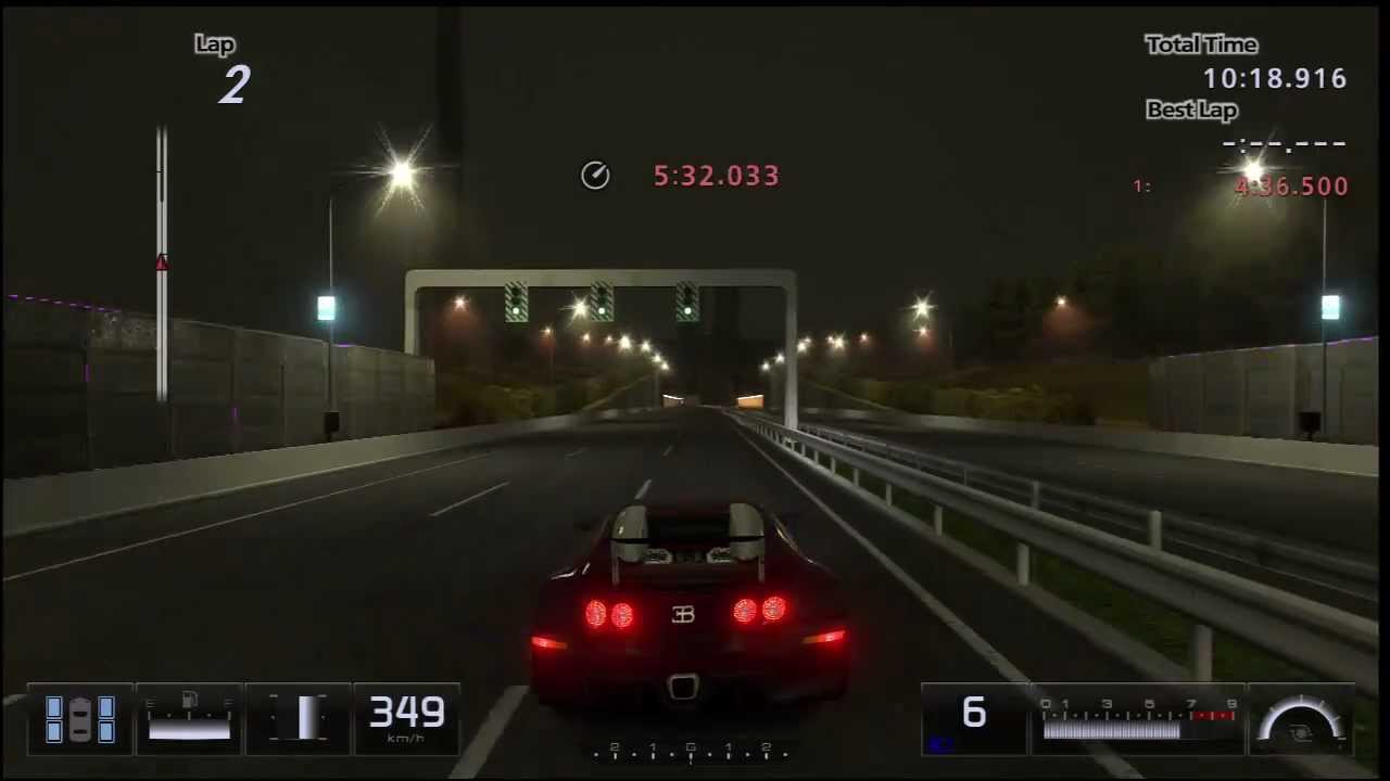 GT5 - Bugatti Veyron Top Speed