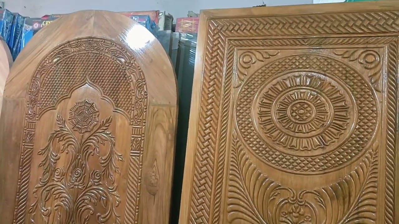 রাউন্ড পাল্লা সোজা পাল্লা সেগুন কাঠের ও মেহগনি কাঠের  3D 2D ডিজাইন। 01617198080 whatsapp / imo /Door