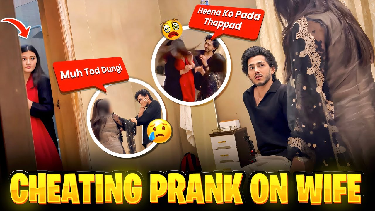 Cheating Prank On Wife | Prank Gone Wrong ❌ | Hame Pada Thappad 👋🏻😳 | Sarfaraz Ansari | Heena Khan