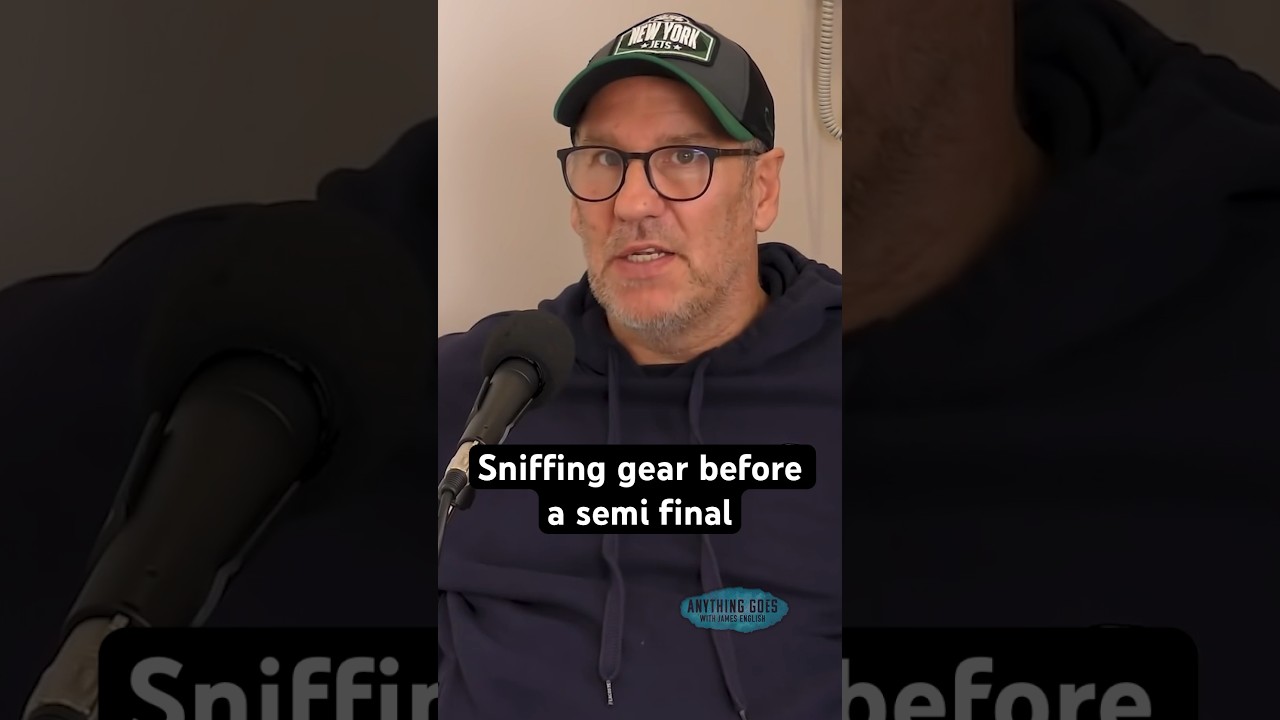 Sniffing gear before a semi final - Paul Merson