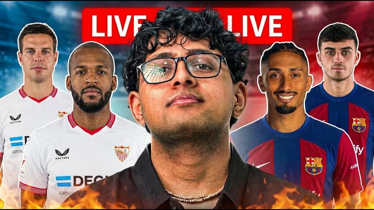 BARCELONA vs SEVILLA LALIGA || LIVE WATCHALONG!!