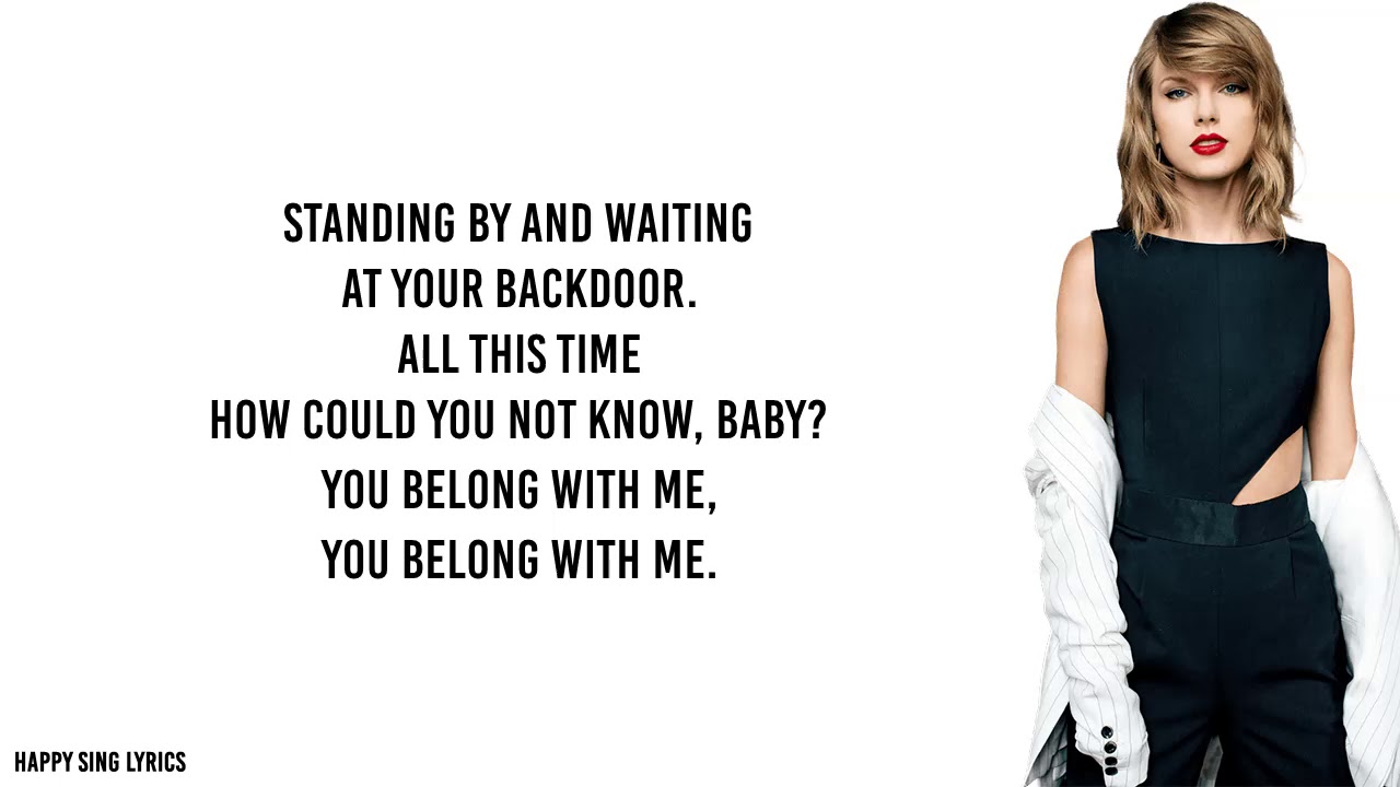 YOU BELONG WITH ME - TAYLOR SWIFT (Lyrics)