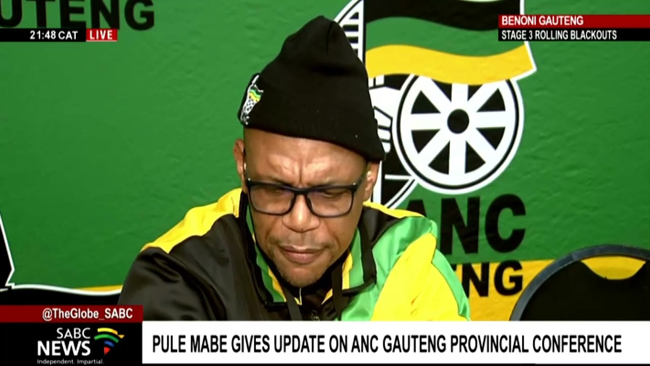 ANC's spokesperson Pule Mabe briefs on GP reconvened conference