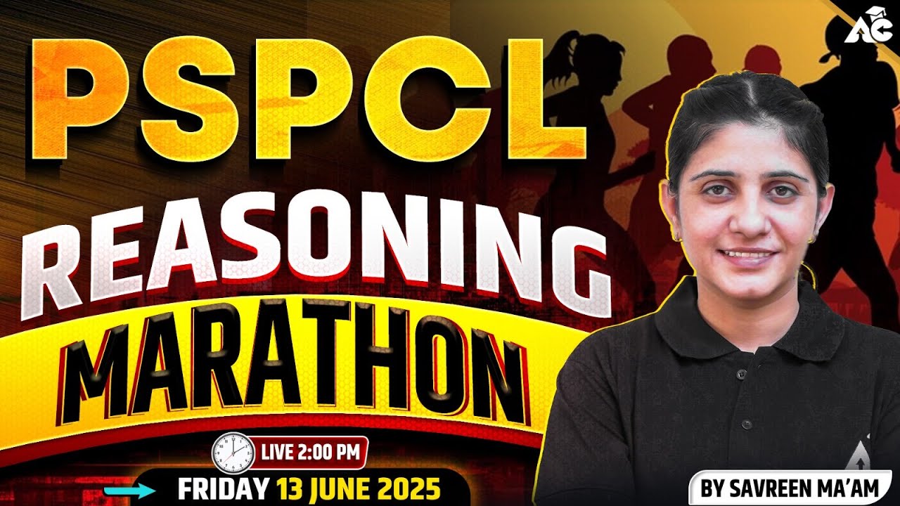 Pspcl Exam Preparation 2025 Reasoning Marathon By Savreen Ma'am