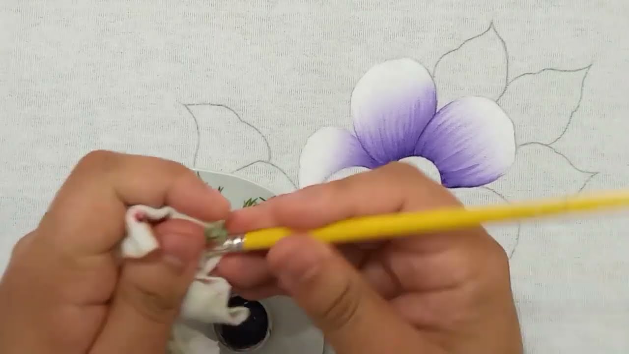 Flores Silvestres para iniciantes - Iniciantes na Pintura em Tecido - Bruno Silva - Aula 275