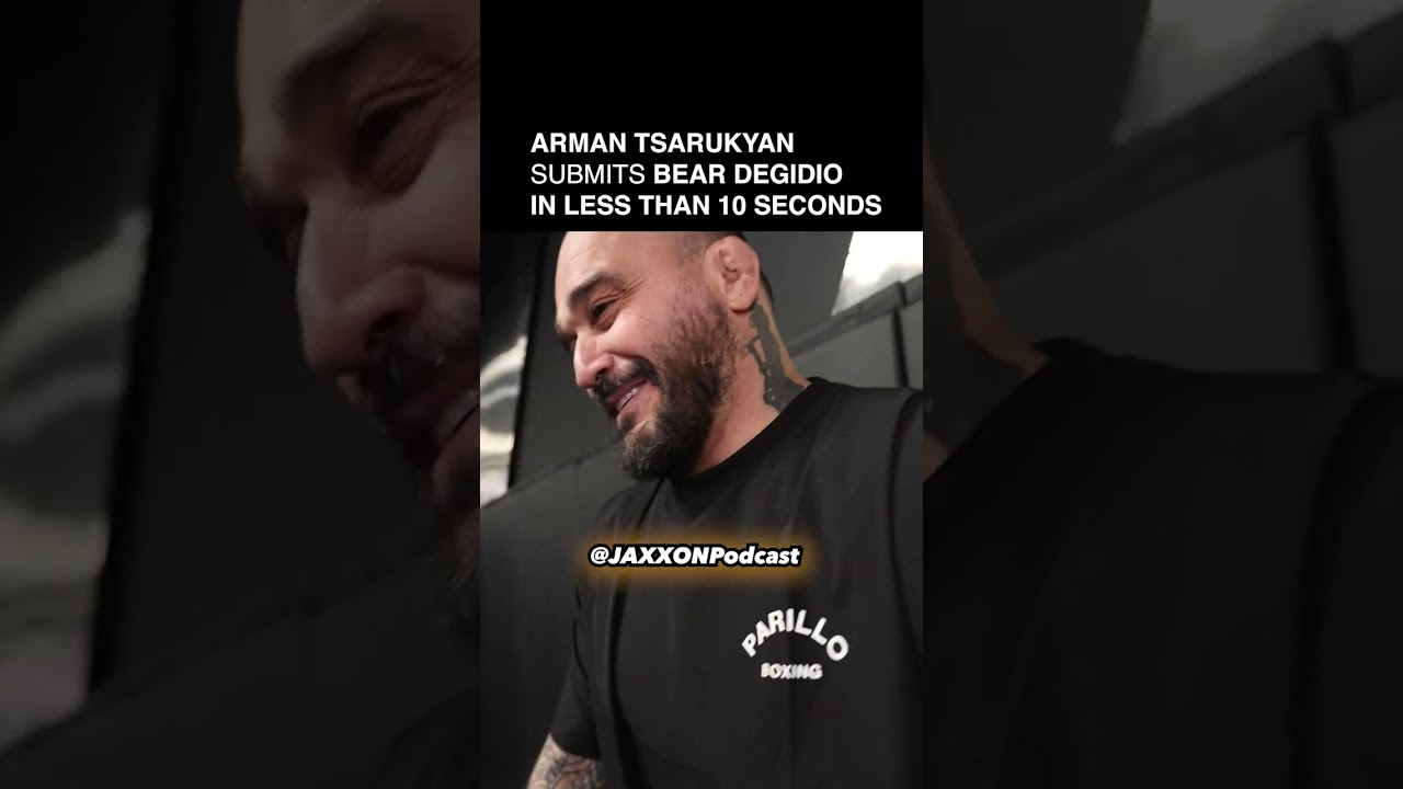 Arman Tsarukyan submits Bear Degidio in less than 10 seconds