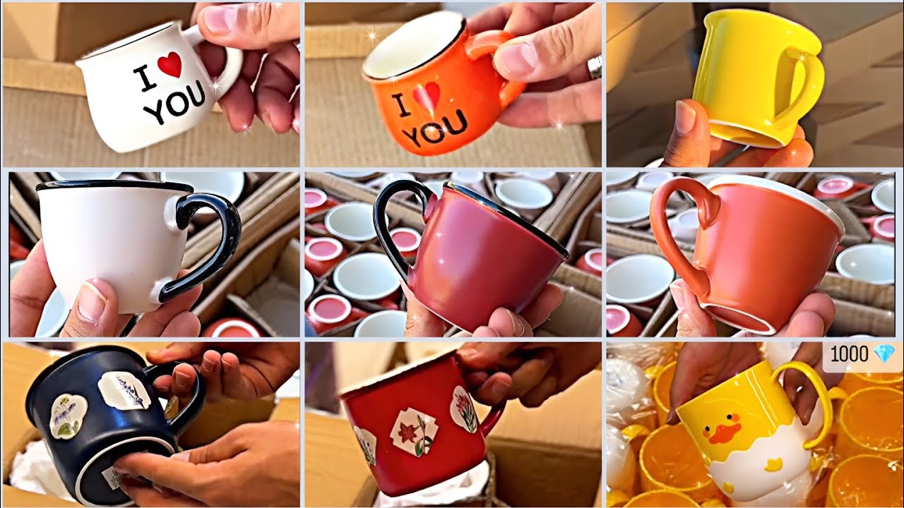 Ceramic Tea Cups Designs with Price// Latest Cups Designs// British Cups For Tea #vlog 33