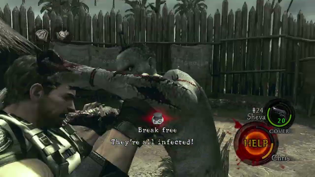 تختيم السييد احمد لعبة ريزدنت ايفل 5 / الحلقة 4 / يخي حماس