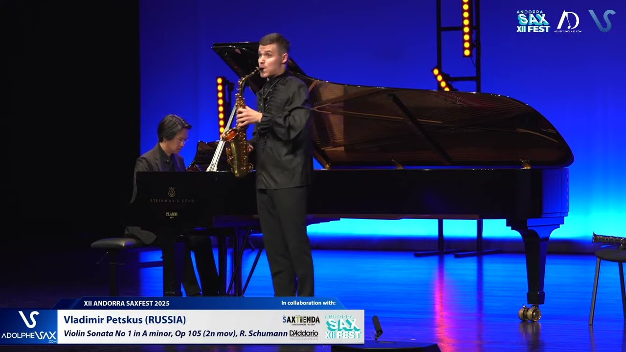 Vladimir Petskus (Russia) plays Violin Sonata No1 in A minor, Op 105 (2n mov) by R. Schumann