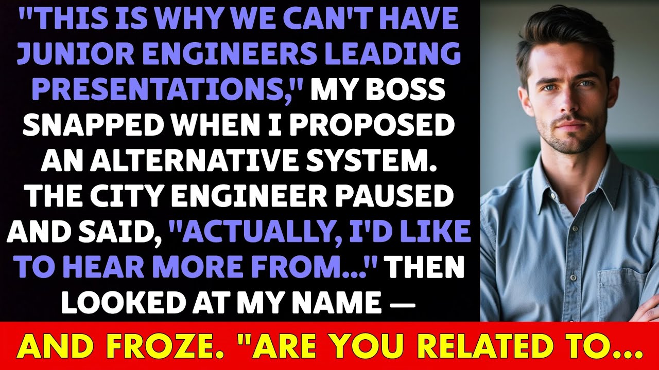 The Boss HUMILIATED Me In Front Of CITY ENGINEER — Then Learned Who My Father Was...
