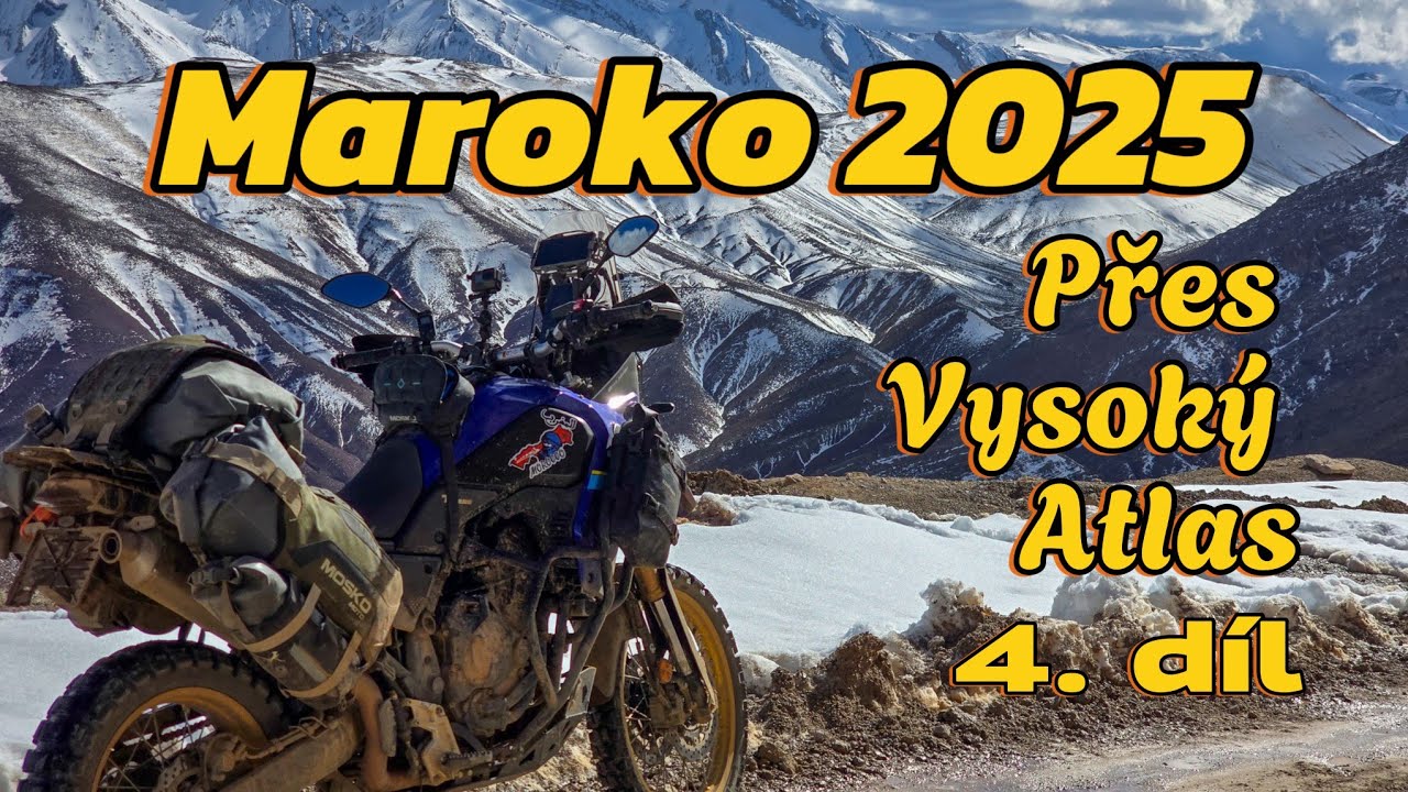 Maroko na motorce | #4 | Přes pohoří Atlas | První defekt po 120000 km na moto | Maroko 🇲🇦