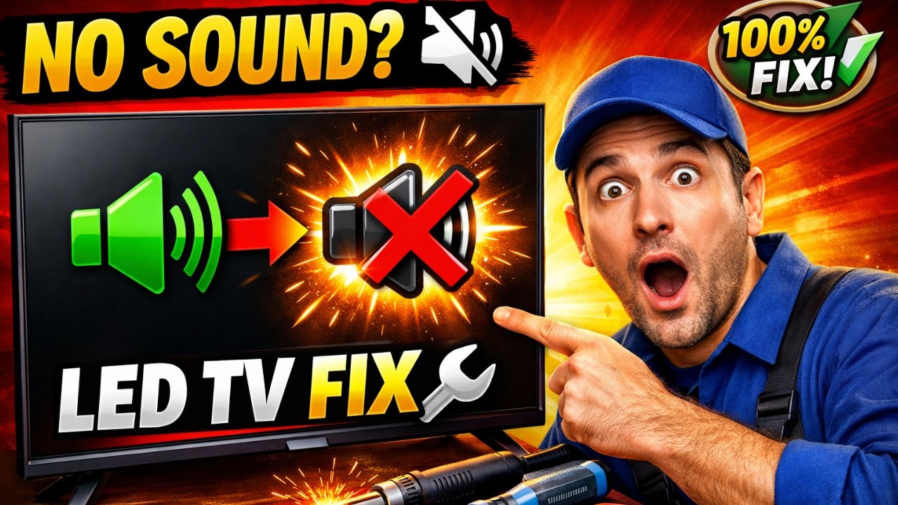 How to Repair Audio Problem in Led,Lcd Tv/No Sound In Led,Lcd Tv Solution