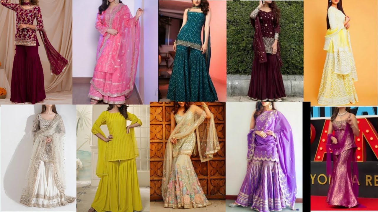 New Sharara Suit Design 2025 | Trending Sharara Suit | PartyWear Sharara suit #sharara #fashion 