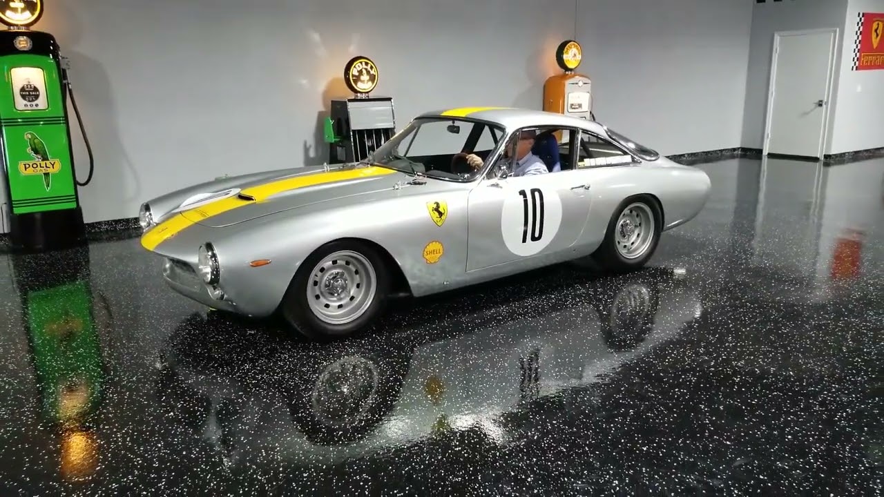 1962 Ferrari 250 GT Lusso Competizione leaving the shop