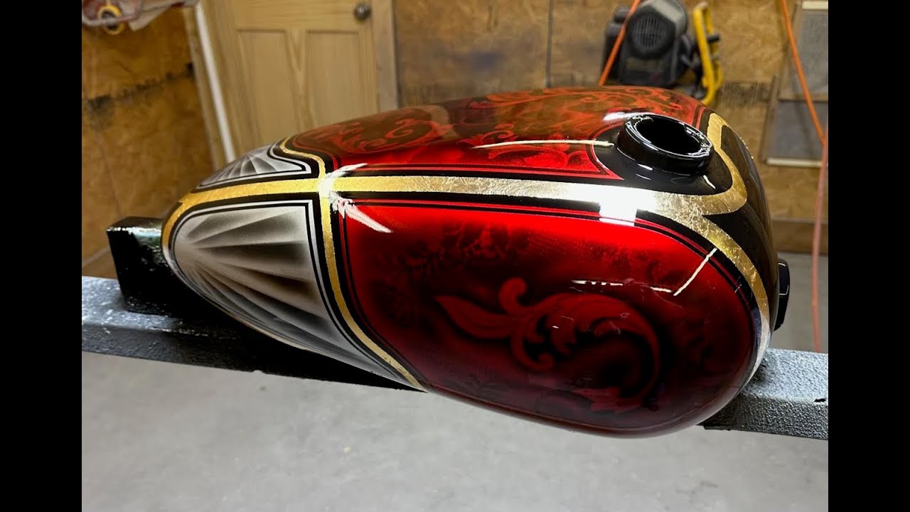 Mastering Gold Leaf: Adding Luxurious Detail to a Motorcycle Paint Job