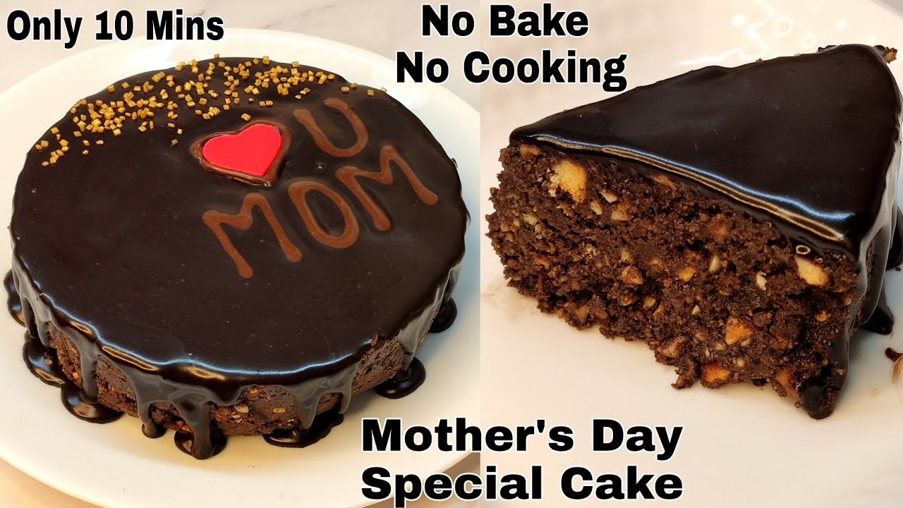 Mother's Day Special No Bake Cake In 10 Mins Without Cooking | सिर्फ 10 मिनट मे केक बनाए मदर्स डे पर