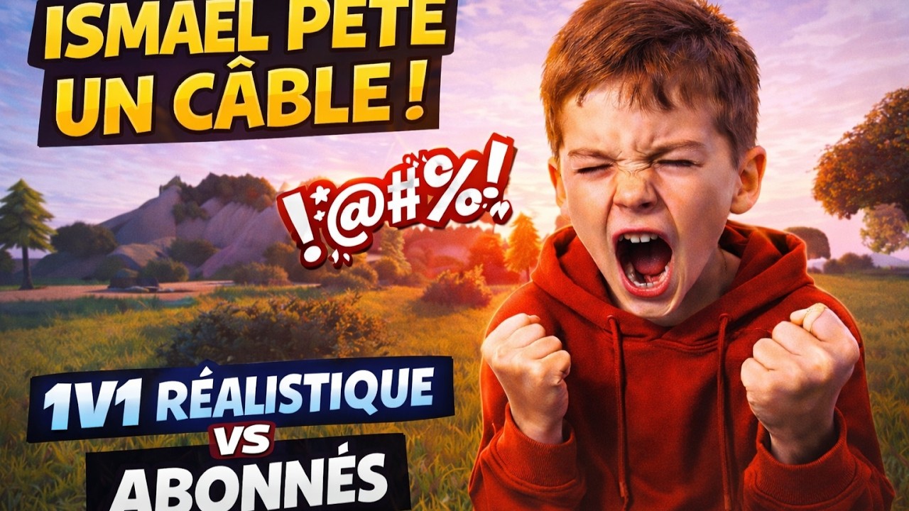 ISMAEL PÈTE UN CÂBLE CONTRE MES ABONNÉS 😱 (1v1 RÉALISTIQUE FORTNITE)