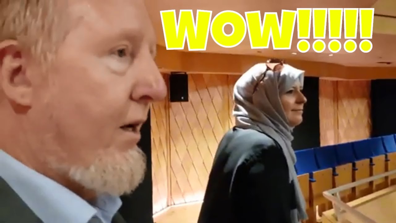 Lauren Booth and the Two White Muslims at the Kuwait Cultural Center