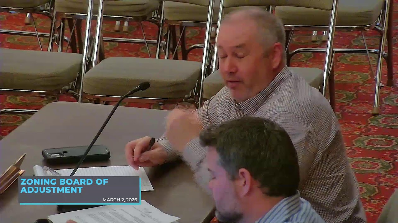 Zoning Board of Adjustment LIVE stream 3-2-26