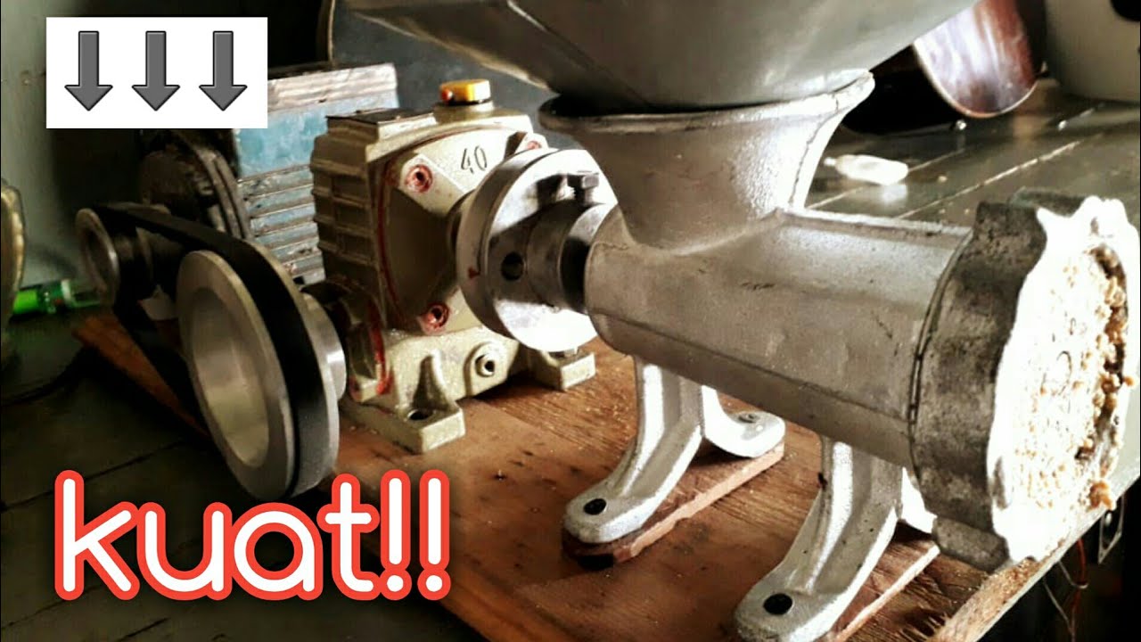 CONTOH MESIN GILING KACANG PAKAI DINAMO POMPA AIR gearbox wpa 40 rasio 