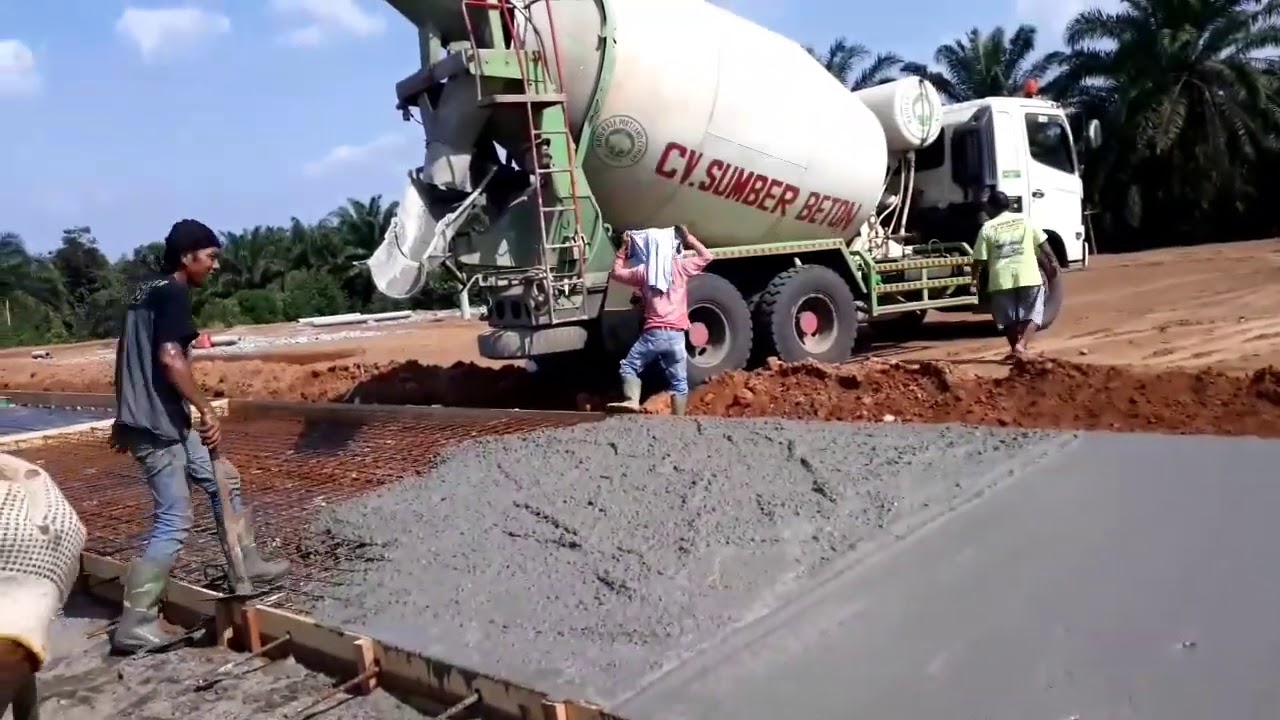 CARA MEMBANGUN JALAN DENGAN BETON